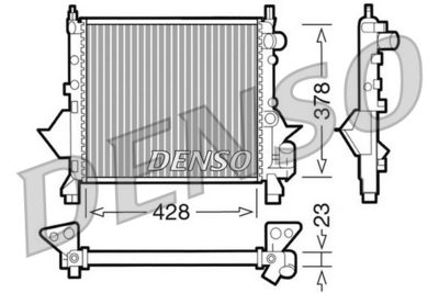 DENSO DRM23080 / Radiatore, Raffreddamento motore