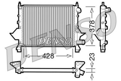 DENSO DRM23081 / Radiatore, Raffreddamento motore