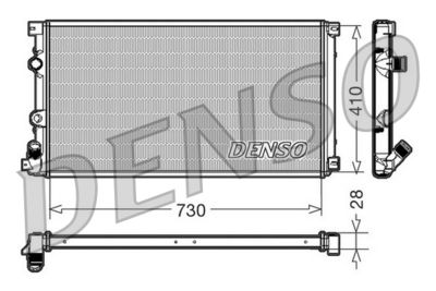 DENSO DRM23090 / Radiatore, Raffreddamento motore