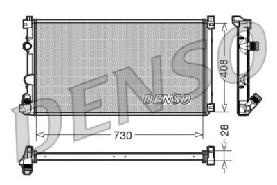 DENSO DRM23092 / Radiatore, Raffreddamento motore