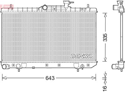 DENSO DRM41014 / Radiatore, Raffreddamento motore