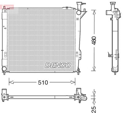 DENSO DRM41015 / Radiatore, Raffreddamento motore