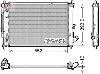 DENSO DRM41016 / Radiatore, Raffreddamento motore