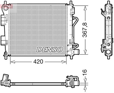 DENSO DRM41018 / Radiatore, Raffreddamento motore