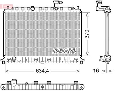 DENSO DRM43009 / Radiatore, Raffreddamento motore