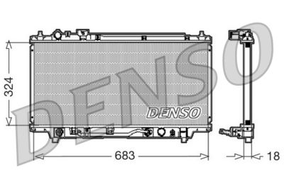 DENSO DRM44001 / Radiatore, Raffreddamento motore