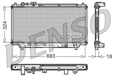 DENSO DRM44002 / Radiatore, Raffreddamento motore