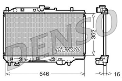 DENSO DRM44005 / Radiatore, Raffreddamento motore