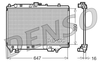 DENSO DRM44006 / Radiatore, Raffreddamento motore