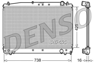 DENSO DRM50033 / Radiatore, Raffreddamento motore