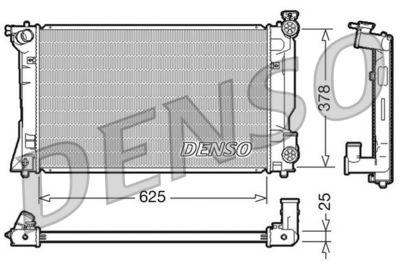 DENSO DRM50035 / Radiatore, Raffreddamento motore