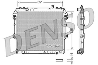 DENSO DRM50038 / Radiatore, Raffreddamento motore