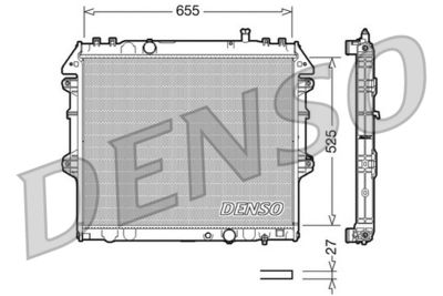 DENSO DRM50039 / Radiatore, Raffreddamento motore