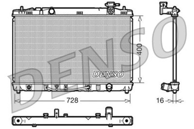 DENSO DRM50041 / Radiatore, Raffreddamento motore