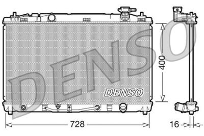 DENSO DRM50042 / Radiatore, Raffreddamento motore