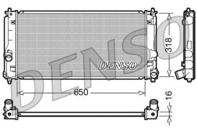 DENSO DRM50044 / Radiatore, Raffreddamento motore