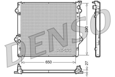 DENSO DRM50047 / Radiatore, Raffreddamento motore