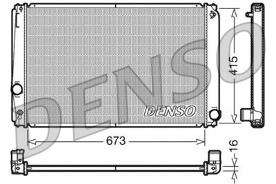 DENSO DRM50051 / Radiatore, Raffreddamento motore