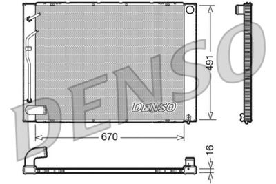 DENSO DRM50054 / Radiatore, Raffreddamento motore
