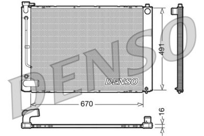 DENSO DRM50055 / Radiatore, Raffreddamento motore