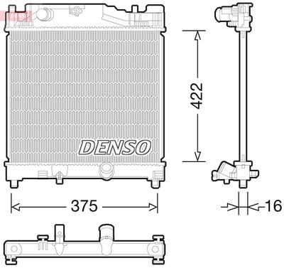 DENSO DRM50056 / Radiatore, Raffreddamento motore