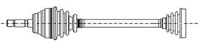 CIFAM 655-052 / Albero motore/Semiasse