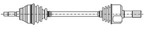 CIFAM 655-558 / Albero motore/Semiasse