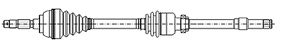 CIFAM 655-851 / Albero motore/Semiasse