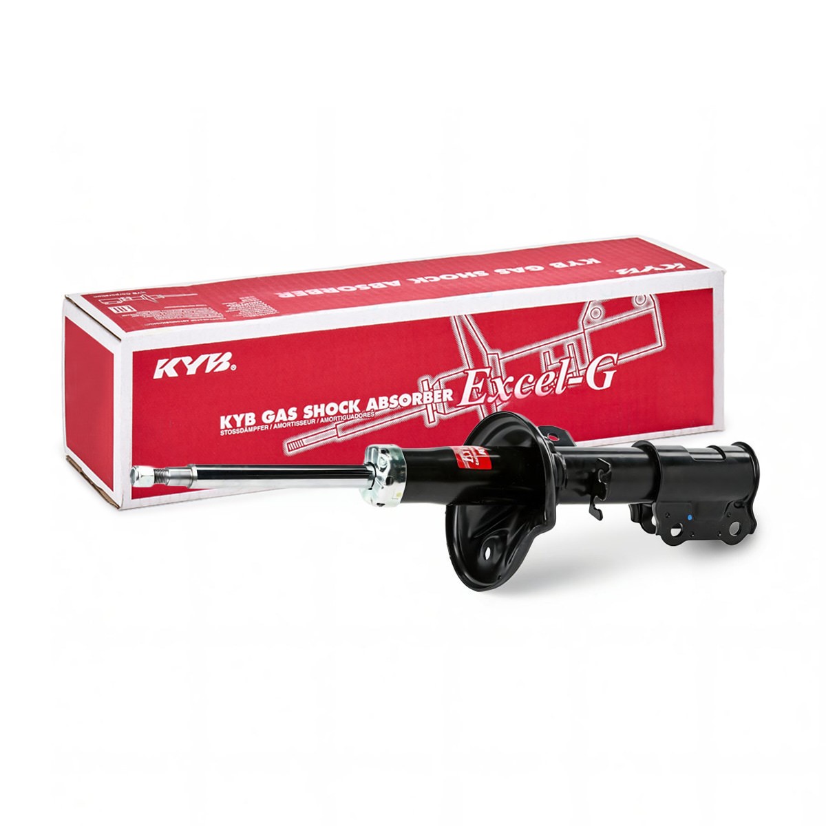 KYB Excel-G 333507 Ammortizzatore per HYUNDAI Getz (TB) Assale anteriore Sx, A pressione del gas, A doppio tubo, Ammortizzatore tipo McPherson, Spina superiore