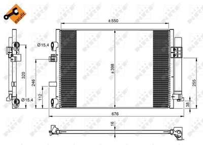 Condenser Ford c-max 1.6D 11-