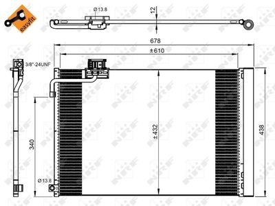 Condenser Mercedes c-series 6.2 07-