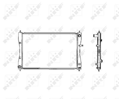 Radiator Mitsubishi colt 1.5D 05-