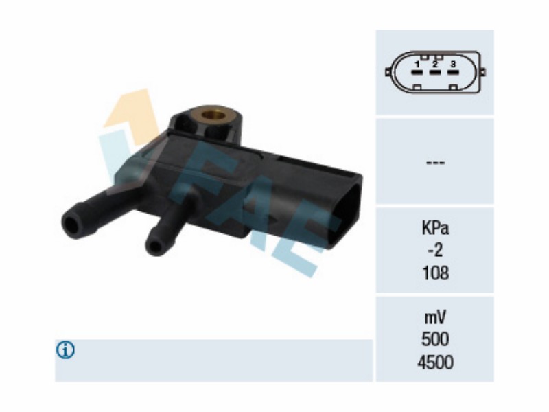 Exhaust gas pressure sensor