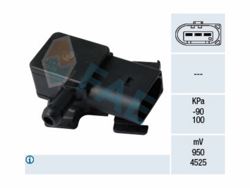 Exhaust gas pressure sensor