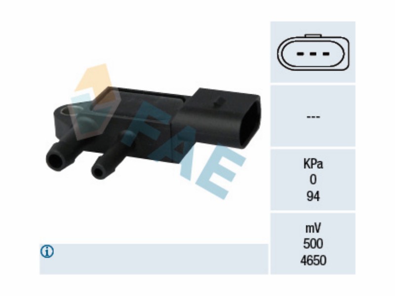 Exhaust gas pressure sensor