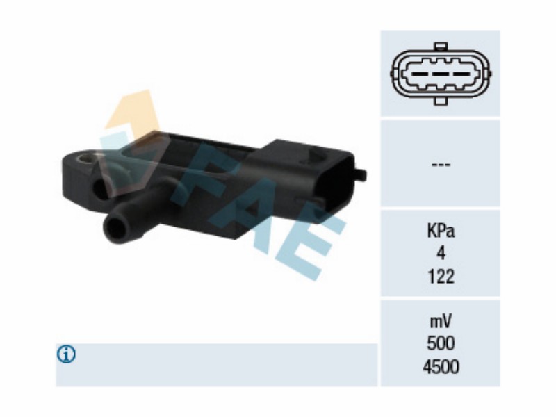 Exhaust gas pressure sensor
