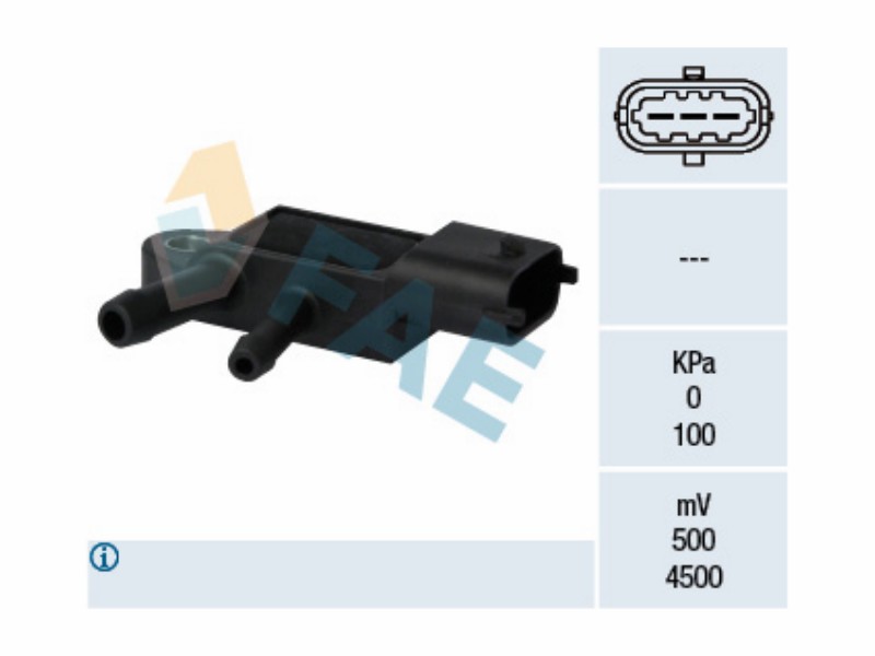 Exhaust gas pressure sensor