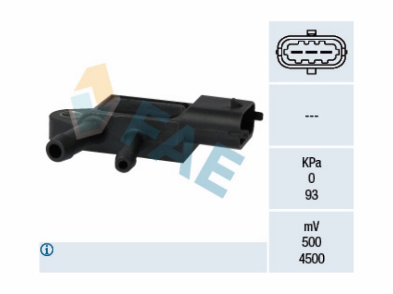 Exhaust gas pressure sensor