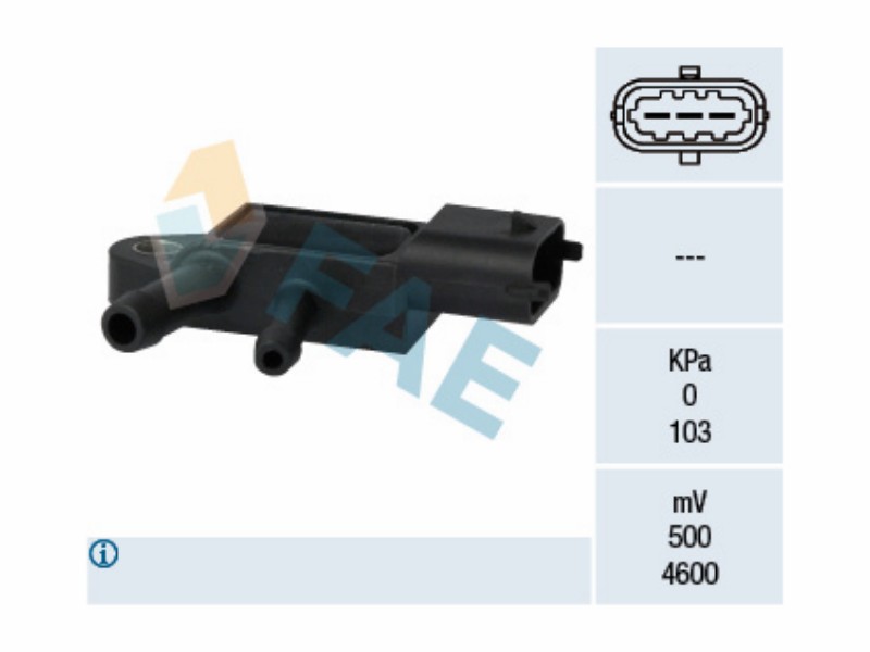 Exhaust gas pressure sensor