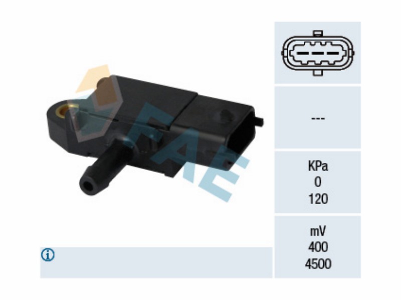 Exhaust gas pressure sensor