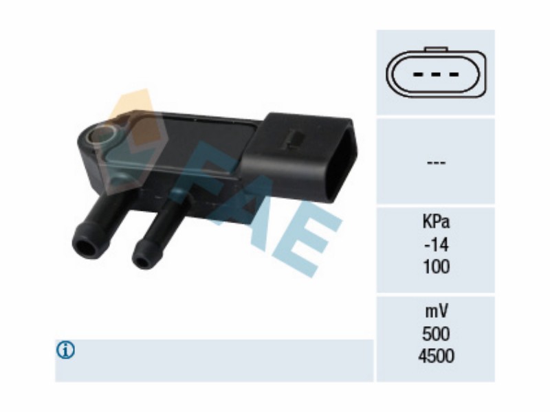 Exhaust gas pressure sensor