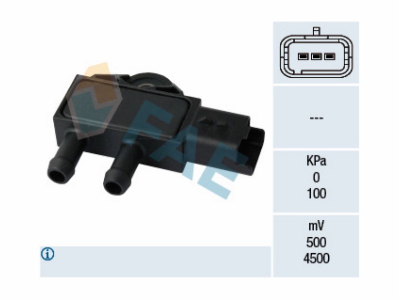 Exhaust gas pressure sensor