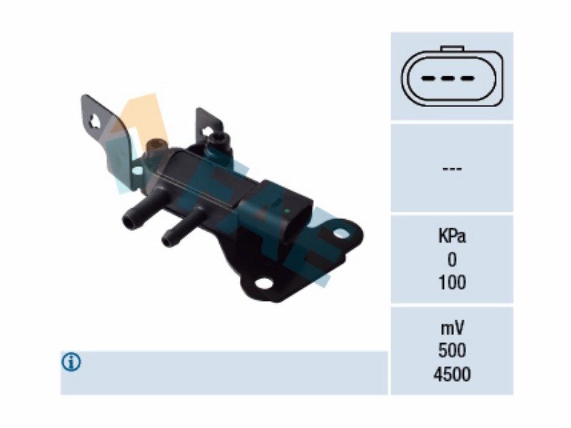 Exhaust gas pressure sensor
