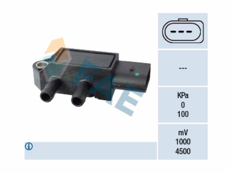 Exhaust gas pressure sensor