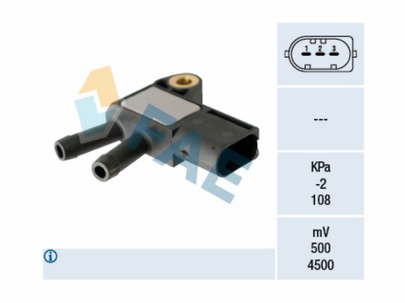 Exhaust gas pressure sensor