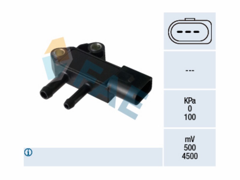 Exhaust gas pressure sensor