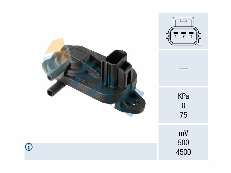 Exhaust gas pressure sensor