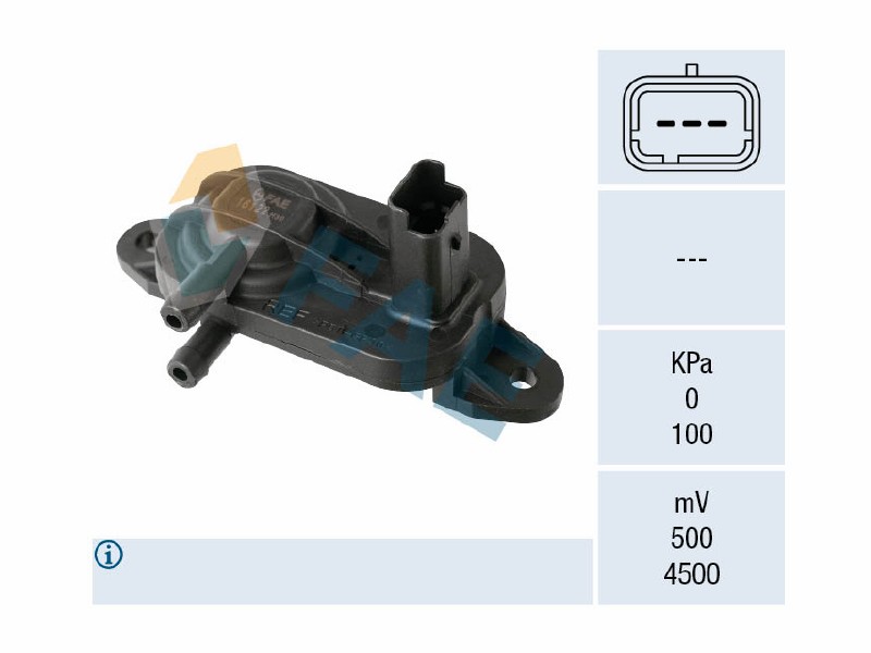 Exhaust gas pressure sensor