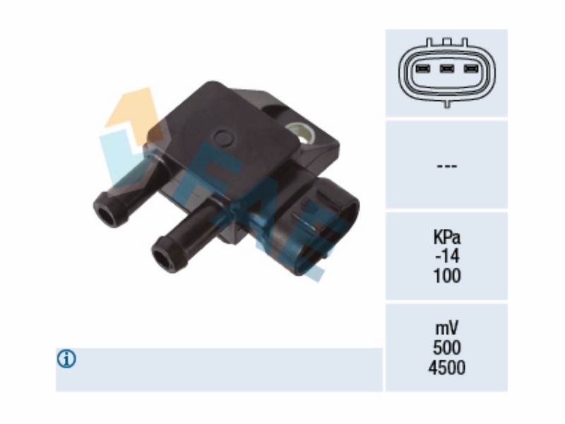Exhaust gas pressure sensor
