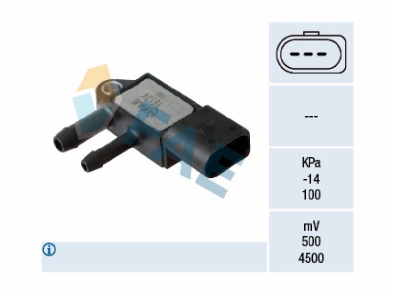 Exhaust gas pressure sensor